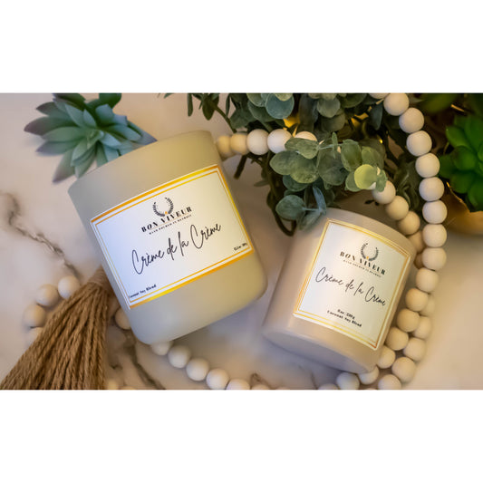 Scented candles 12.5 oz and 8 oz - Sweet and fragrant.  Smells like lemon and buttercream