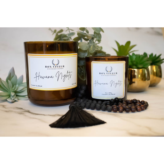 12.5 oz & 8 oz Scented Candle | Sweet Tobacco with notes of spice and oud. 